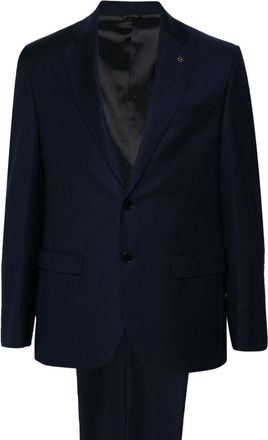 Manuel Ritz patterned-jacquard suit - men - Viscose/Elastane/Polyester/Acetate/Viscose - 52 - Blue