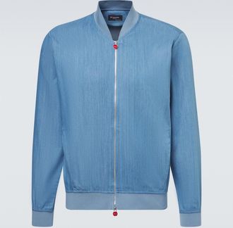 Kiton Denim bomber jacket