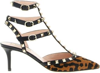 Valentino Garavani Leopard Print Rockstud Heels