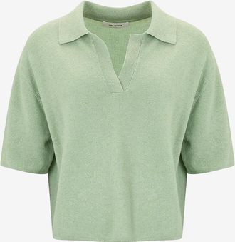 Lisa Yang Kurzes Strick-Polohemd aus Kaschmir Neela