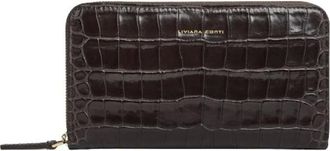 Liviana Conti Drew Large Zip Around - Accessories - Mujer - Marr&oacute;n - ONE SIZE