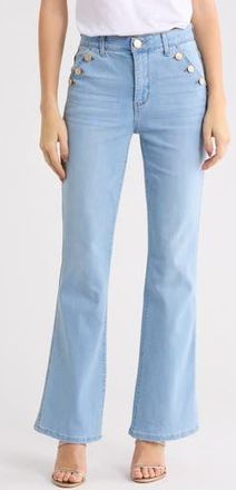 Democracy AbSolution Sailor Button Bootcut Jeans in Powder Blue Artisanal at Nordstrom Rack, Size 16