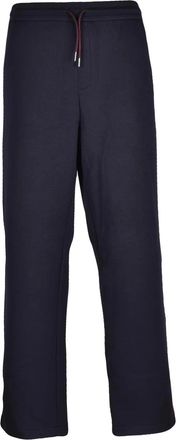A|X Armani Exchange Relaxed-Fit Black Sweatpants with Bold Vertical Stripes