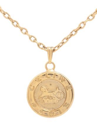 Celine 1980-1990s gold plated necklace - women - Gold Plated - One Size
