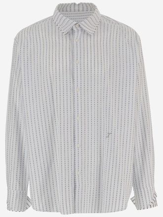 Jacquemus Striped Cotton Shirt With Logo