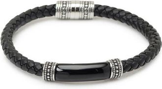 Cufflinks Inc. Mens Onyx I Love You Bracelet in Black at Nordstrom