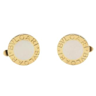 Bulgari Pre-owned Cufflinks - Heren - Pre-owned - Geel - Maat: ONE Size