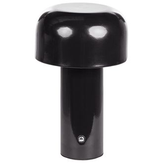Beliani Beliani - L&aacute;mpara De Mesa Moderna Hierro Interior Exterior Negro Besos