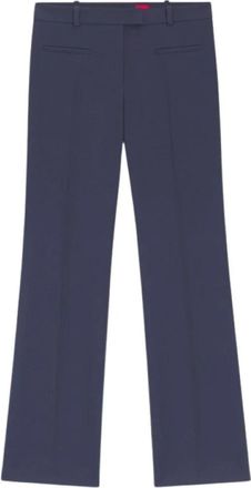 HUGO BOSS Wijde Broeken - Dames - Wijde Broeken - Blauw - M - Broeken