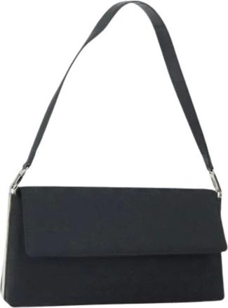 Ferragamo Pre-owned Shoulder Bags, female, Black, Size: ONE SIZE Pre-owned Nylon Shoulder Bag