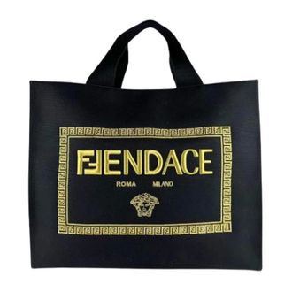 Fendi Pre-owned Canvas Tote Bag - unisex - Fendi Vintage - Vintage Tote Bags - Black - ONE SIZE - Pre-owned