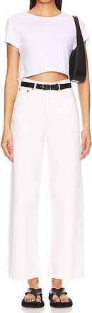 A Gold E Womens Ren High Rise Wide Leg Jeans In Fortune Cookie