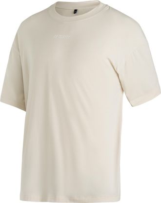 Maier Sports Kurzarmshirt MAIER SPORTS MS FAV TEE, Herren, Gr. XXL, beige, 45% BAUMWOLLE, 45% MODAL, 10% ELASTHAN, Rundhals, Shirts Kurzarmshirt, Unisex T-Shirt lo