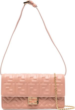 Fendi Baguette cross body bag - women - Calf Leather - OS - Pink