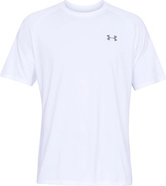 Under Armour Heren-Tech T-Shirt (Wit/Grijs)