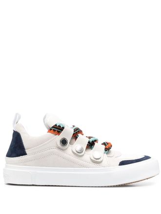 Marcelo Burlon Ticinella low-top sneakers - men - Cotton/Leather/Rubber - 40 - White