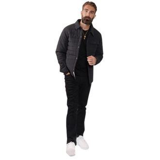 Firetrap Heren Rom katoenen rechte jeans (Zwart wassen)