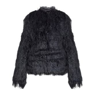 Zadig&Voltaire Faux Fur & Shearling Jackets, female, Gray, Size: XS Freddie Coat
