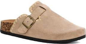 Seven 7 Embroidered Trim Clog in Taupe at Nordstrom Rack, Size 10
