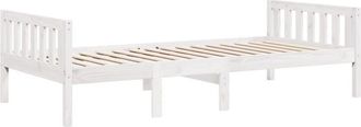 vidaXL Vidaxl - Cama Para Ni&ntilde;os Sin Colch&oacute;n Madera Maciza Pino Blanco 90x200 Cm