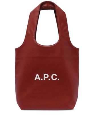 A.P.C. small Ninon tote bag - unisex - Polyurethane/calcium carbonate/Polyester - OS - Red