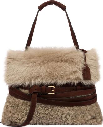 Moschino Borsa tote Tie Me - Toni neutri