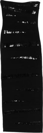 H&eacute;rve L&eacute;ger Abito midi Chiara con paillettes - Nero