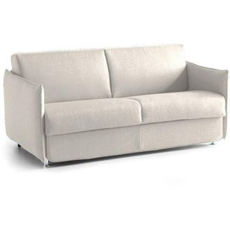 Dmora Divano Letto 3 Posti Cecina, Sfoderabile, Contenitore Made in Italy, Lavabile, 200x95 cm Beige
