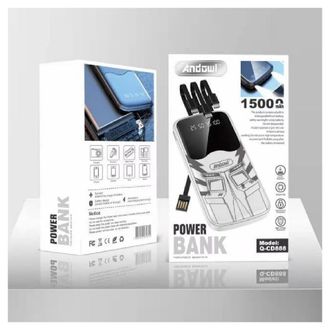 Trade Shop Trade Shop - Powerbank 15000mah Q-cd888 Torcia Luce Led Carica Fino 5 Disposici&oacute;n