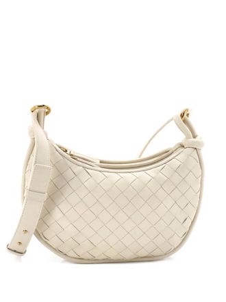 Bottega Veneta Gemelli Intrecciato Leather Small crossbody bag - women - Calf Leather - One Size - Neutrals