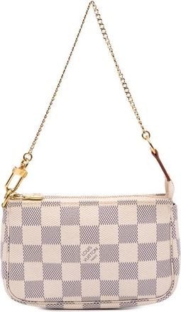 Louis Vuitton Pre-owned Handbags, female, White, Size: ONE SIZE Pre-owned Chain Handle Pouch