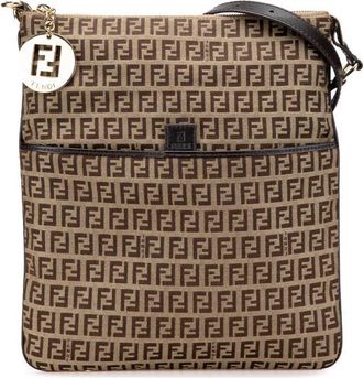 Fendi Pre-owned Fendi Zucchino Canvas Crossbody Ladies 2415 8BT151 YNV 099