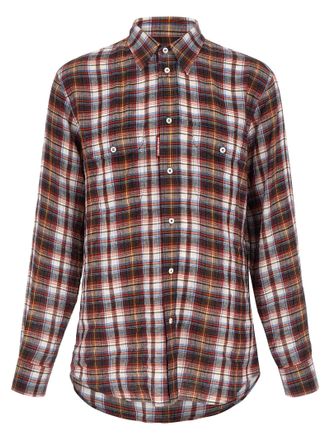 Dsquared2 Multicolor Linen Mens Blouse