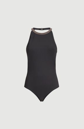 Brunello Cucinelli One-piece swimsuit in Lignite Grey at Nordstrom, Size 42 It