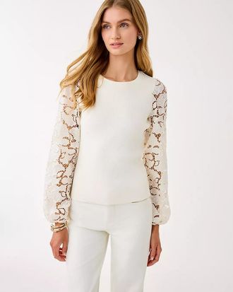 Lilly Pulitzer Bryant Lace Knit Top