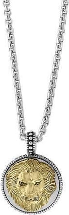 Effy Mens Lion Head Pendant Necklace in Gold at Nordstrom Rack, Size 22