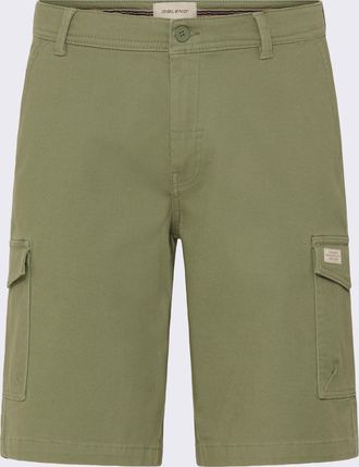 Blend Shorts BLEND BHMASON SLIM/REG CARGO SHORTS, Herren, Gr. XXL, N-Gr, oil gr&uuml;n, Web, Obermaterial: 98% Baumwolle, 2% Elasthan, unifarben, regular fit, Ho