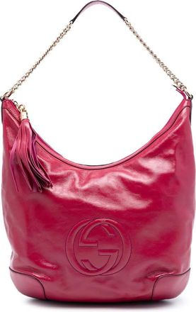 Gucci Pre-owned Gucci Patent Soho Shoulder Bag 326706 493492