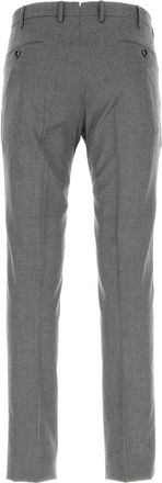 Pantaloni Torino Mens Dark Grey Stretch Virgin Wool Pant 0230 Pantaloni Trousers