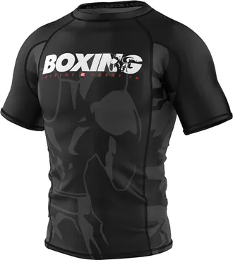 OEM Camiseta De Manga Corta Para Hombre, Estilo Boxeo, Talla S, Color Negro