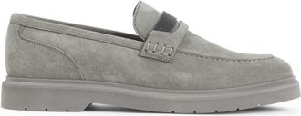 Brunello Cucinelli Grey Safari Loafers