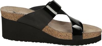 Mephisto Zwarte Sleehak Sandalen - Dames - Sleehakken - Zwart - 40 EU - Schoenen