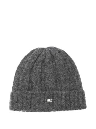 Herno cable-knit beanie - Grey