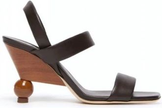 Max Mara Max Mara Weekend - Schoenen - Dames - Sandalen met hakken - Bruin - 39 EU - Schoenen
