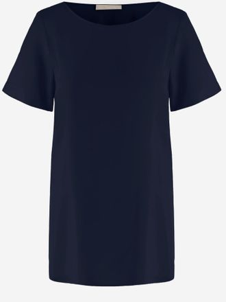 Allude Allude Stretch Silk T Shirt