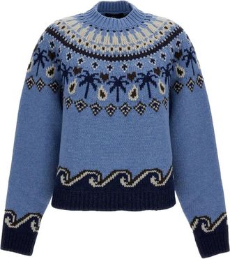 Alanui Turtleneck Trui - Dames - Coltruien - Blauw - M - Truien & Vesten