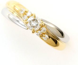 C&A Platinum Yellow Gold Yellow Gold (18K) Platinum 900 Band Ring (Pre-Owned)