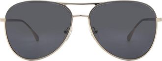 Michael Kors Dark Gray Mirrored Pilot Ladies Sunglasses MK1089 10056G 59