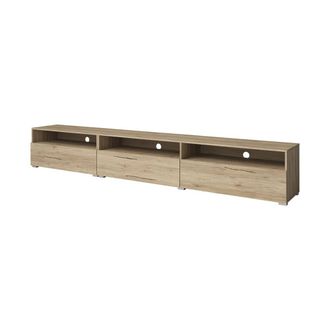 Petits Meubles Mueble TV de suelo o pared 1 caj&oacute;n 2 estratificado marr&oacute;n