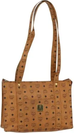 MCM Pre-owned Shoulder Bags, female, Brown, Size: ONE SIZE Pre-owned Plastic Shoulder Bag